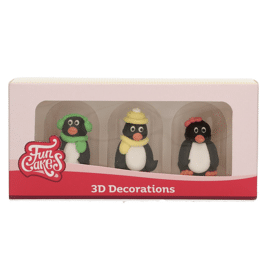suikerdecoratie 3D Pinguïn